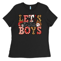Black let's do this boys baseball Ladies Tee - Jasminsmagicworld