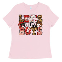 Bubblegum Pink let's do this boys baseball Ladies Tee - Jasminsmagicworld