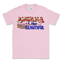 Bubblegum Pink America the beautiful Classic Tee - NancyCooperArtShop