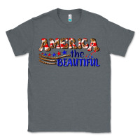 Charcoal Heather America the beautiful Classic Tee - NancyCooperArtShop