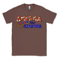 Chestnut America the beautiful Classic Tee - NancyCooperArtShop