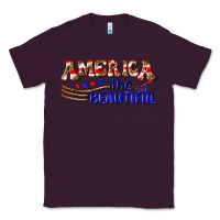 Plum America the beautiful Classic Tee - NancyCooperArtShop