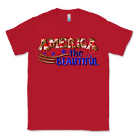 Red America the beautiful Classic Tee - NancyCooperArtShop