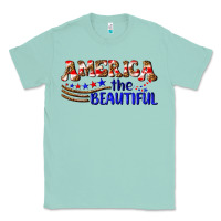Seafoam America the beautiful Classic Tee - NancyCooperArtShop
