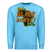 Ocean Blue It's the black history for me Premium Sweatshirt - HowdyJamesFarm