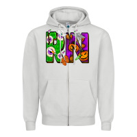 Dove Grey Halloween RN Registered Nurse Zipper Hoodie - NancyCooperArtShop