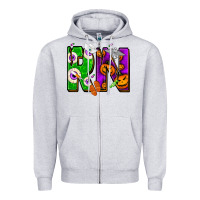 Heather Grey Halloween RN Registered Nurse Zipper Hoodie - NancyCooperArtShop