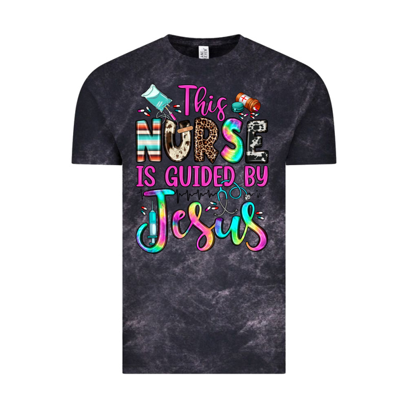 This Nurse Is Guided By Jesus Vintage Tee by JahusDesignShop | Teevron