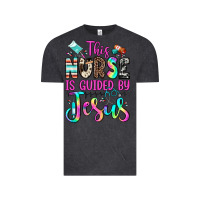 Vintage Black this nurse is guided by jesus Vintage Tee - JahusDesignShop