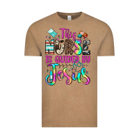 Vintage Coffee this nurse is guided by jesus Vintage Tee - JahusDesignShop