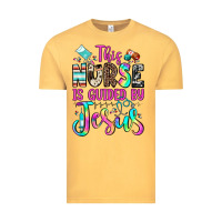 Vintage Mustard this nurse is guided by jesus Vintage Tee - JahusDesignShop