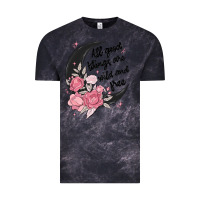 Cloud Black all good things are wild and free Vintage Tee - MaliasSmallBusiness