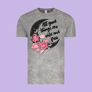 All Good Things Are Wild And Free Vintage Tee Designed By Maliassmallbusiness