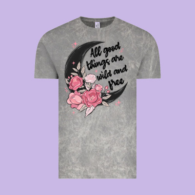 All Good Things Are Wild And Free Vintage Tee Designed By Maliassmallbusiness