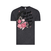 Vintage Black all good things are wild and free Vintage Tee - MaliasSmallBusiness