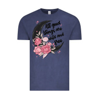 Vintage Denim all good things are wild and free Vintage Tee - MaliasSmallBusiness