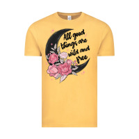 Vintage Mustard all good things are wild and free Vintage Tee - MaliasSmallBusiness