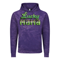 Cloud Purple lucky mama Vintage Hoodie - MaliasSmallBusiness