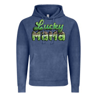 Vintage Denim lucky mama Vintage Hoodie - MaliasSmallBusiness