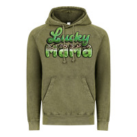 Vintage Olive lucky mama Vintage Hoodie - MaliasSmallBusiness