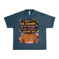 Midnight Navy i love the woman i've become because i fought to b Urban Heavy Tee - MaliasSmallBusiness