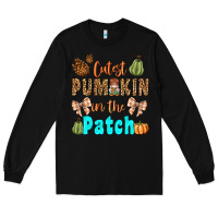 Black cutest pumpkin in the patch Long Sleeve Tee - BundleAndBundleShop