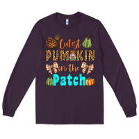 Plum cutest pumpkin in the patch Long Sleeve Tee - BundleAndBundleShop