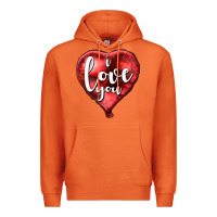 Carrot I love you heart balloon Valentine's Day Premium Hoodie - HowdyJamesFarm