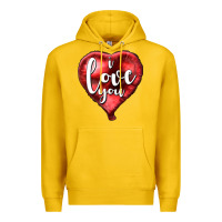 Lemon I love you heart balloon Valentine's Day Premium Hoodie - HowdyJamesFarm
