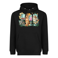 Black Easter Day wine glasses bunny Heavyweight Hoodie - HowdyJamesFarm
