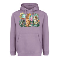 Lavender Easter Day wine glasses bunny Heavyweight Hoodie - HowdyJamesFarm