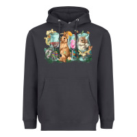 Easter Day Wine Glasses Bunny Heavyweight Hoodie | Teevron