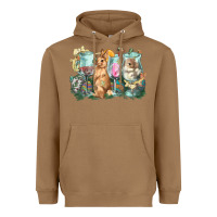 Toasted Coconut Easter Day wine glasses bunny Heavyweight Hoodie - HowdyJamesFarm