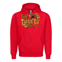Red Talk turkey to me Thanksgiving p Zipper Hoodie - NancyCooperArtShop
