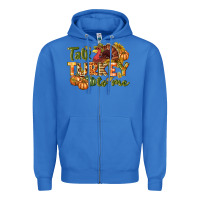 True Royal Talk turkey to me Thanksgiving p Zipper Hoodie - NancyCooperArtShop