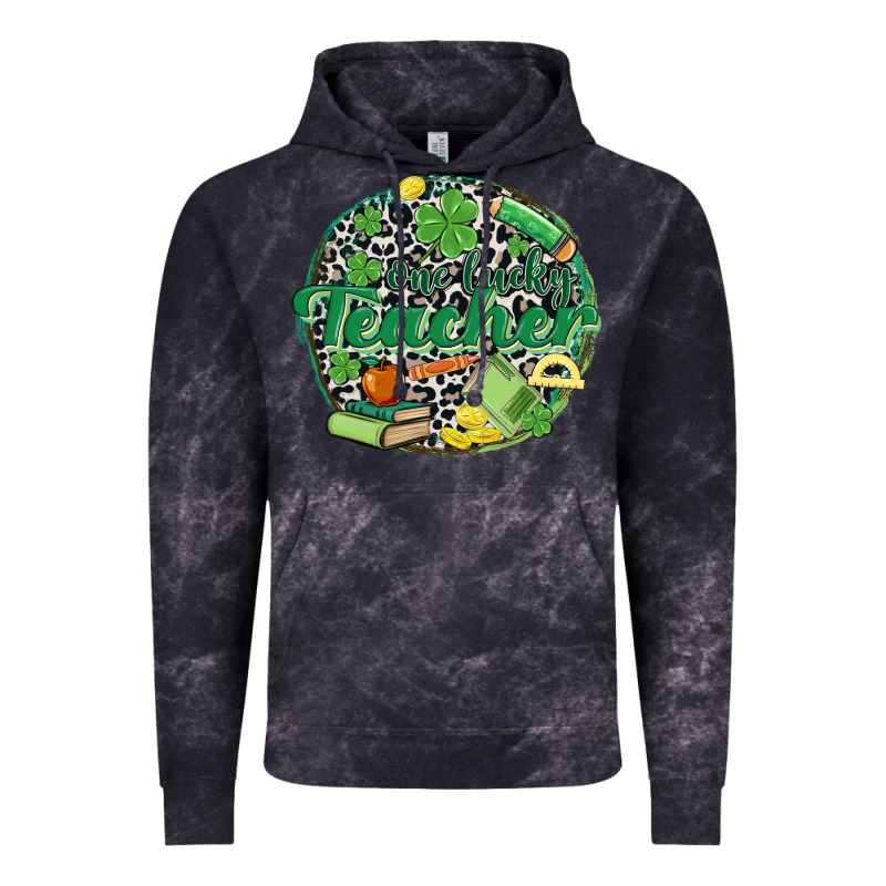 One Lucky Teacher Vintage Hoodie by MaliasSmallBusiness | Teevron