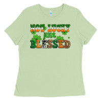 Matcha not lucky just blessed Ladies Tee - AdoDesignShop