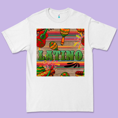 Latino Seamless Pattern Premium Tee Designed By Bundleandbundleshop