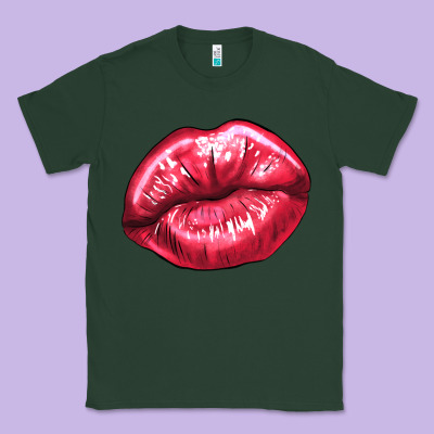Lips Mark Classic Tee Designed By Nancycooperartshop