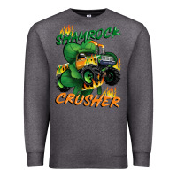 Charcoal Heather Shamrock crusher St. Patrick's Day Premium Sweatshirt - CowGirlArtShop