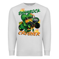 Dove Grey Shamrock crusher St. Patrick's Day Premium Sweatshirt - CowGirlArtShop
