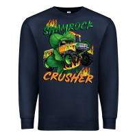 Navy Shamrock crusher St. Patrick's Day Premium Sweatshirt - CowGirlArtShop