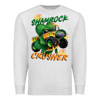 Oatmeal Heather Shamrock crusher St. Patrick's Day Premium Sweatshirt - CowGirlArtShop