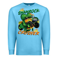 Ocean Blue Shamrock crusher St. Patrick's Day Premium Sweatshirt - CowGirlArtShop