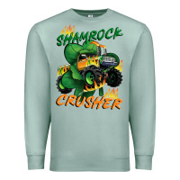 Seafoam Shamrock crusher St. Patrick's Day Premium Sweatshirt - CowGirlArtShop
