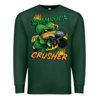 Sports Green Shamrock crusher St. Patrick's Day Premium Sweatshirt - CowGirlArtShop