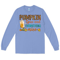 Colony Blue pumpkin spice and everything nice Long Sleeve Tee - BundleAndBundleShop