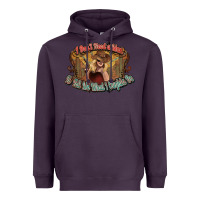 Plum I don't need a man Cowgirl western Heavyweight Hoodie - HowdyJamesFarm