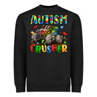 Black autism crusher Heavyweight Sweatshirt - LillyAllenDesigns