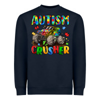 Navy autism crusher Heavyweight Sweatshirt - LillyAllenDesigns